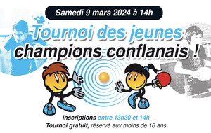 Tournoi des jeunes champions conflanais au gymnase Joffre samedi 9 mars