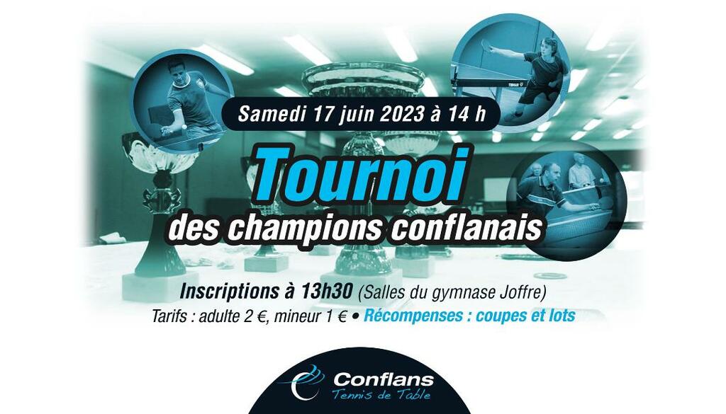 Tournoi des champions conflanais le 17 juin