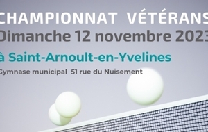Championnat des Yvelines vétérans