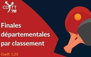 Finales départementales par classement le 23 mars à Achères