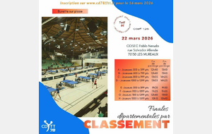 Finales départementales par classement dimanche 22 mars aux Mureaux