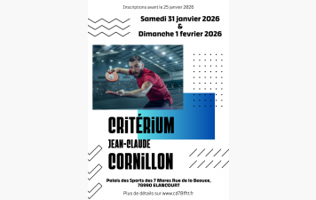 Liste des inscrits et modalités pratiques du Critérium JC Cornillon