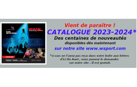 Nouveau catalogue de notre partenaire Wack Sport
