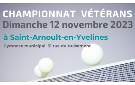 Championnat des Yvelines vétérans