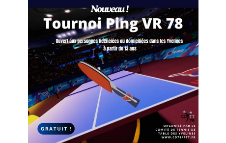 Tournoi de ping en réalité virtuelle