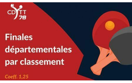 Finales départementales par classement le 23 mars à Achères