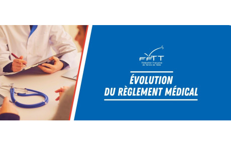 Evolution du règlement médical en 2025/26