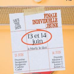 Finales individuelles jeunes des Yvelines les 13 et 14 juin à Marly-Le-Roi